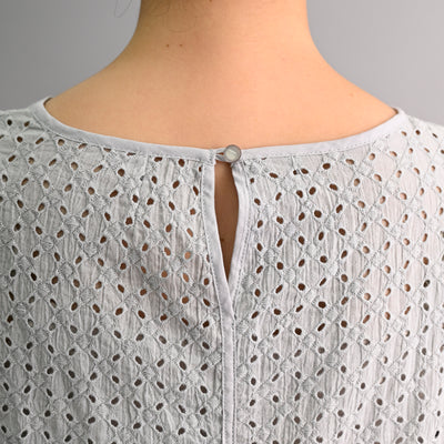 【新商品】ボイル刺繍コットンレースブラウス