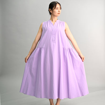 【新商品】コットンウエストギャザーワンピース