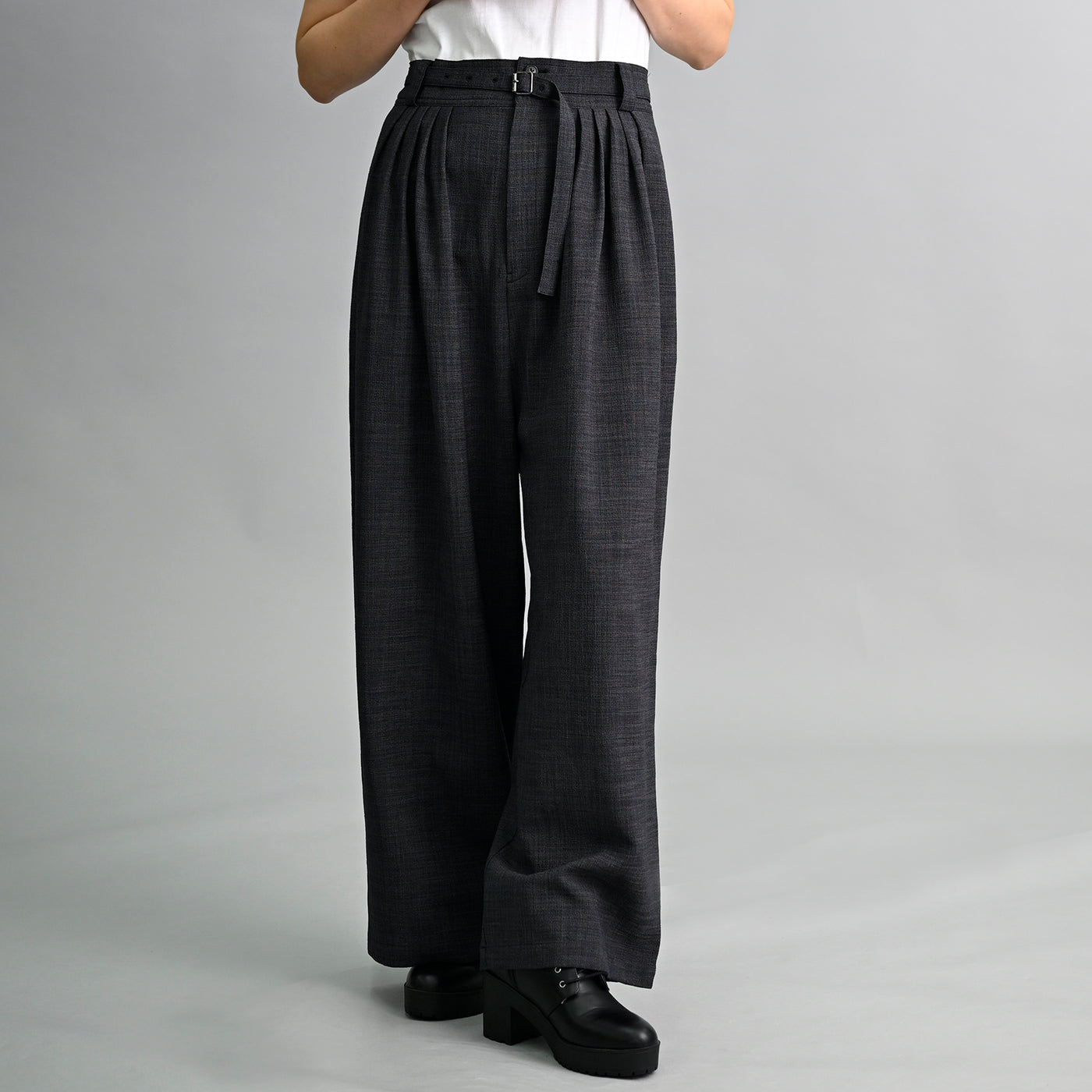 【新商品】【2way】ツイードサスペンダーパンツ
