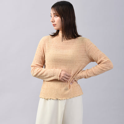 【新商品】シアーシャーリングハイネックカットソー