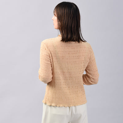 【新商品】シアーシャーリングハイネックカットソー