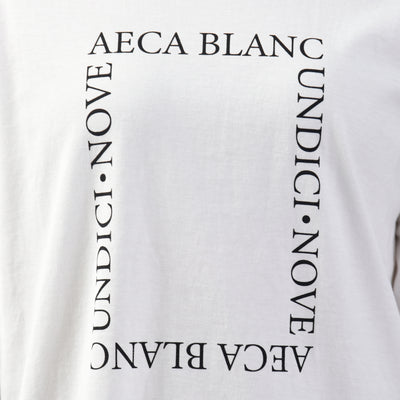 スクエアロゴプリント長袖Tシャツ