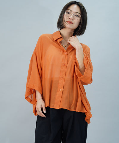 【ONLINE SHOP 限定価格】綿タッチポリエステルブラウス