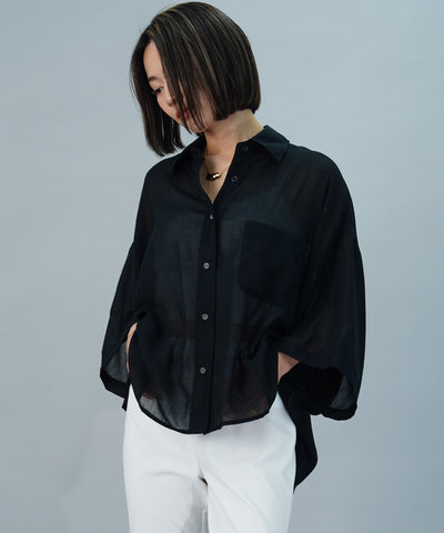 【ONLINE SHOP 限定価格】綿タッチポリエステルブラウス