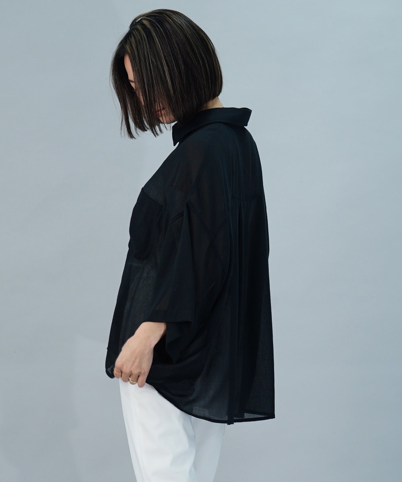 【ONLINE SHOP 限定価格】綿タッチポリエステルブラウス