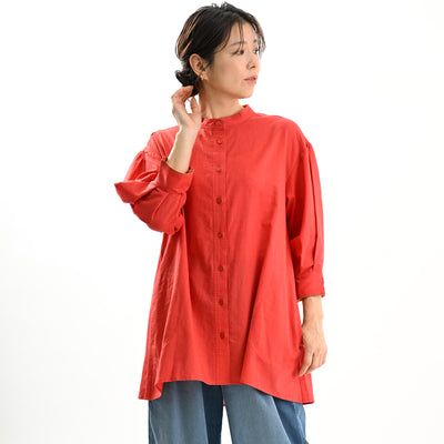 【新商品】コットンリネンフレアブラウス