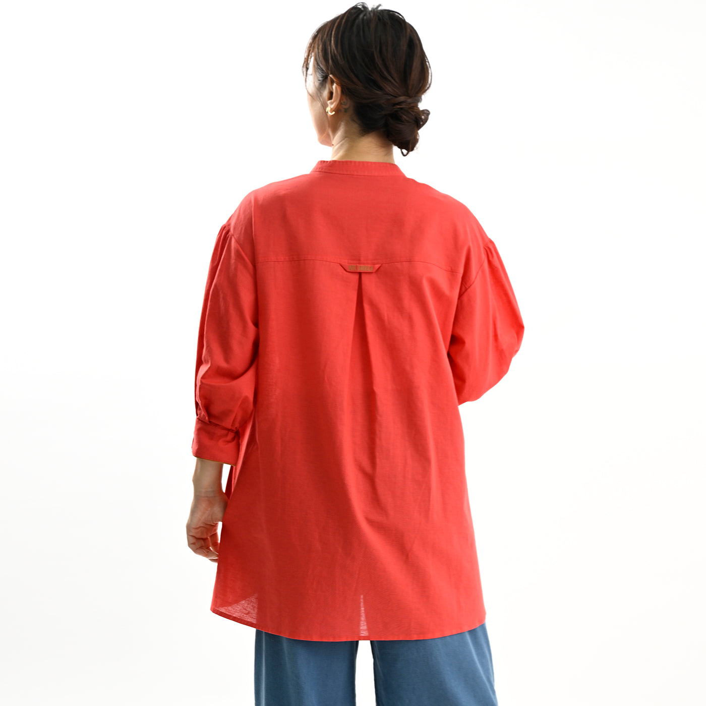 【新商品】コットンリネンフレアブラウス