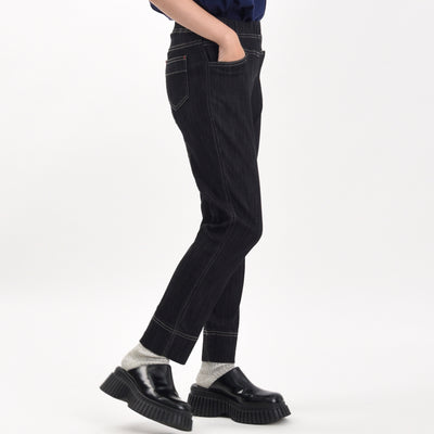 【新商品】【-3℃接触冷感】ストレッチ デニムスキニーパンツ