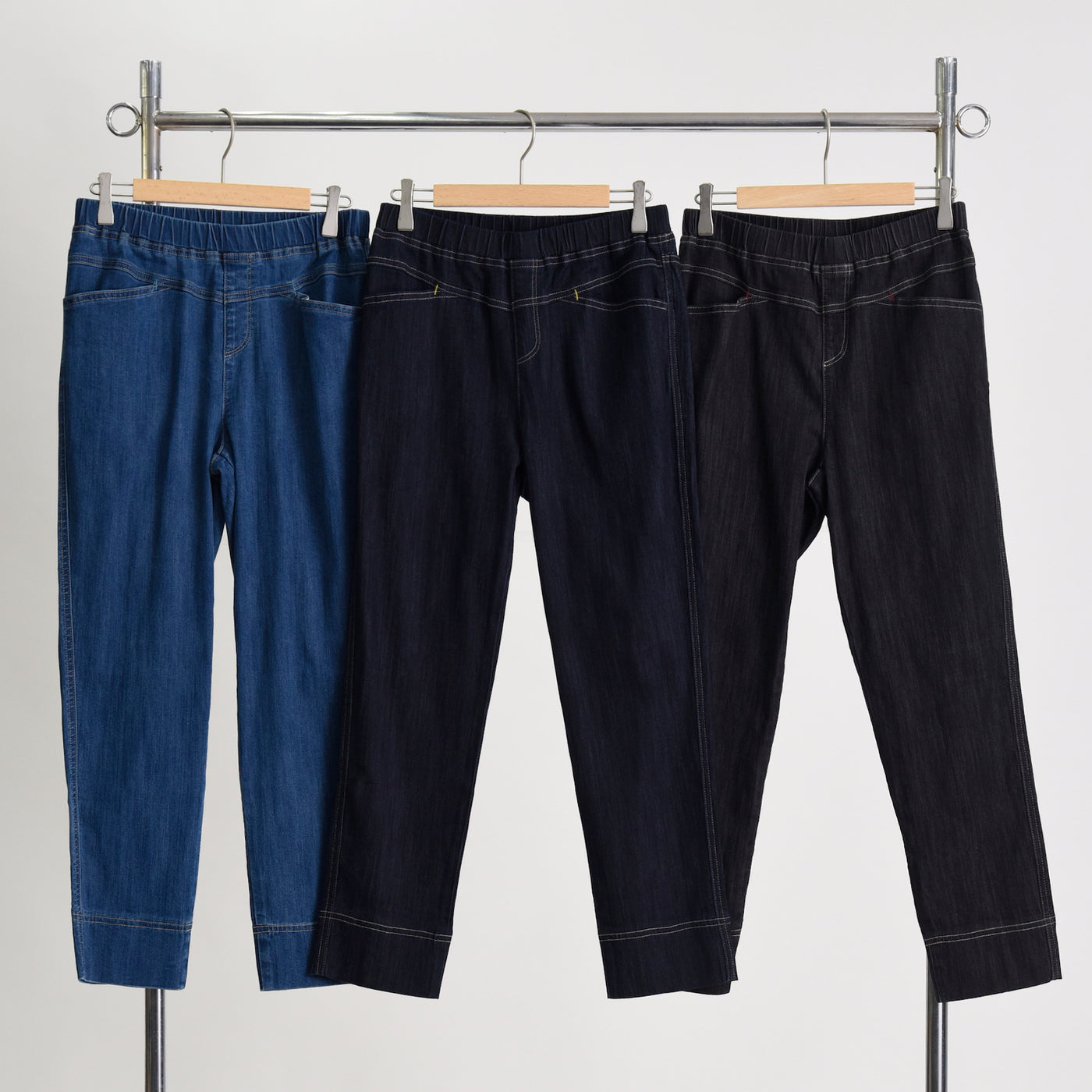 【新商品】【-3℃接触冷感】ストレッチ デニムスキニーパンツ