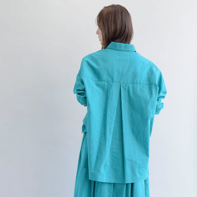 【ONLINE SHOP 限定価格】【セットアップ対応】コットンリネンクロスブラウス