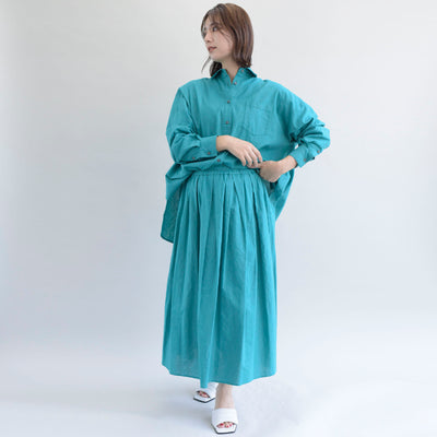 【ONLINE SHOP 限定価格】【セットアップ対応】コットンリネンクロスブラウス