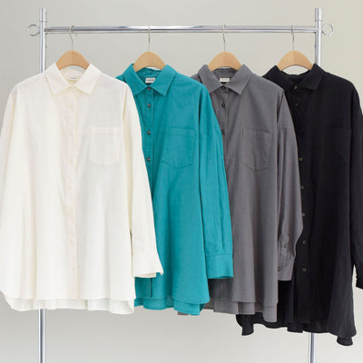 【ONLINE SHOP 限定価格】【セットアップ対応】コットンリネンクロスブラウス