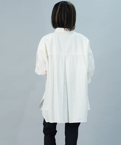 【ONLINE SHOP 限定価格】【セットアップ対応】コットンリネンクロスブラウス