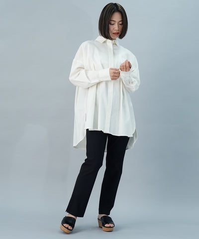 【ONLINE SHOP 限定価格】【セットアップ対応】コットンリネンクロスブラウス