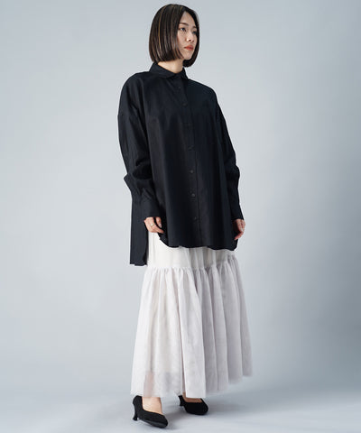 【ONLINE SHOP 限定価格】【セットアップ対応】コットンリネンクロスブラウス