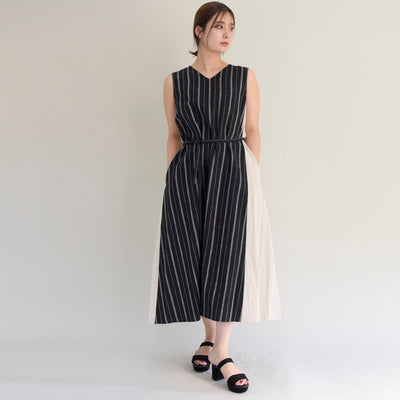 【ONLINE SHOP 限定価格】コットンリネンタック前後2WAYワンピース