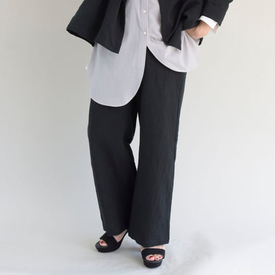 【ONLINE SHOP 限定価格】【セットアップ対応】東炊きヨーロッパリネンコクーンパンツ