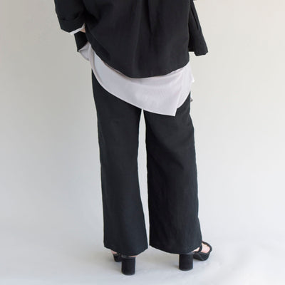 【ONLINE SHOP 限定価格】【セットアップ対応】東炊きヨーロッパリネンコクーンパンツ