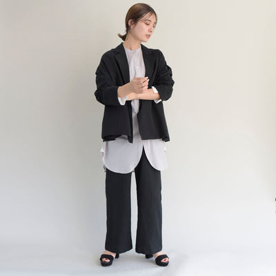【ONLINE SHOP 限定価格】【セットアップ対応】東炊きヨーロッパリネンコクーンパンツ