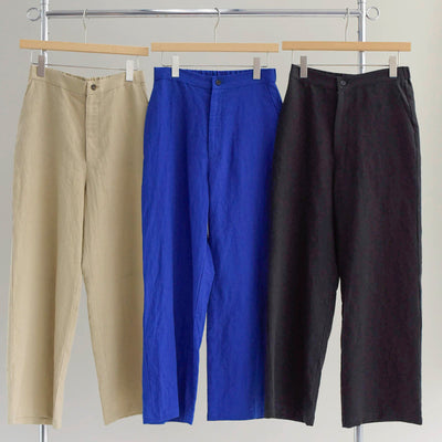 【ONLINE SHOP 限定価格】【セットアップ対応】東炊きヨーロッパリネンコクーンパンツ